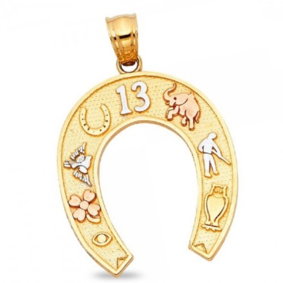 Horseshoe Lucky Charm Symbols Good Luck Pendant